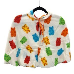 Carseat Cape With Slouchy Hood Youth One Size Fits Most 12mo-5yrs Gummy Bears